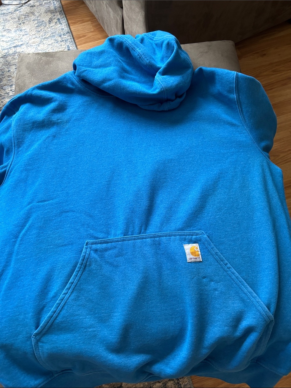 Carhartt Bright Blue XL Loose-Fit Hoodie